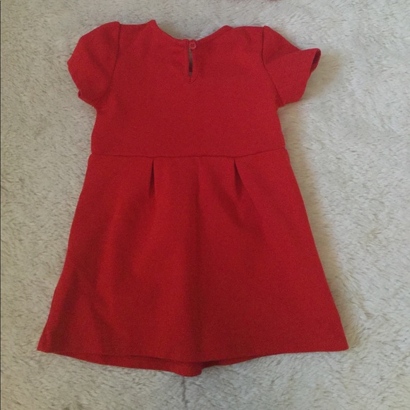 Christmas red embroidered dress - Picture 4 of 6